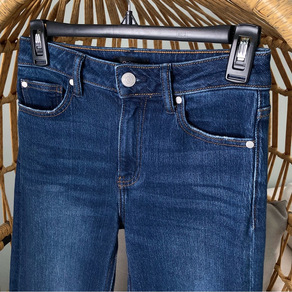 Quince Bella Stretch Relaxed Straight Jeans Stormy Blue Wash US 24 Sustainable - Picture 3 of 10